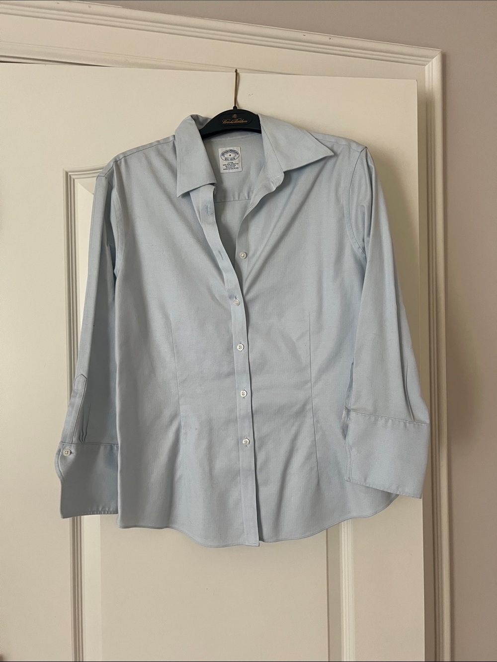 Brooks Brothers non-iron stretch, Classic Button-Down - light blue 8